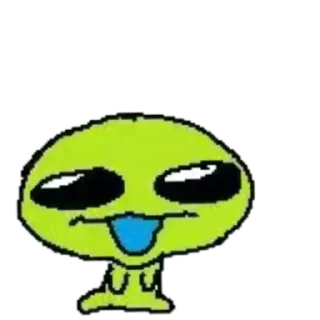 🙂 emoji 👽green aliens🛸 Telegram sticker 22 of 113