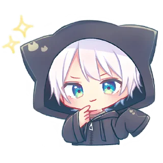 🤔 emoji Котик Паркер @nyasticks Telegram sticker 9 of 17