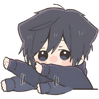 😅 emoji Мальчик котик @Nyasticks Telegram sticker 9 of 41