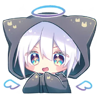 😇 emoji Котик Паркер 3 @Nyasticks Telegram sticker 7 of 17