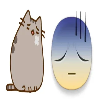 🌟 emoji pusheen >~< Telegram sticker 13 of 18