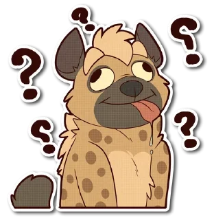 🤪 emoji little Hyena @stickersb2b Telegram sticker 10 of 16