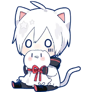 😱 emoji Мафу-котик 2 @Nyasticks Telegram sticker 20 of 41