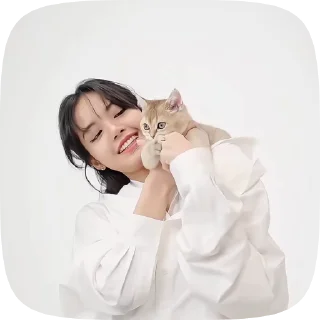 😺 emoji Lisa by @nikiikor Telegram sticker 24 of 49