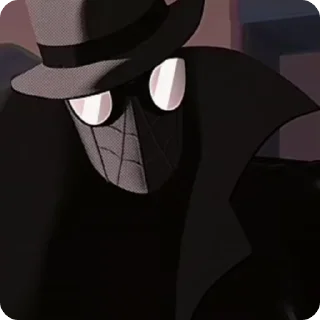 ⚫ emoji Spider-Man Noir / @Earth_928 Telegram sticker 21 of 45