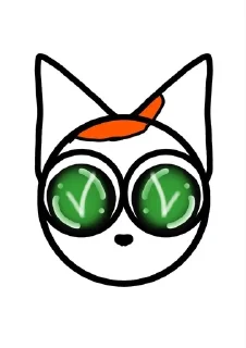 ✔️ emoji Кот Снежок Telegram sticker 22 of 41