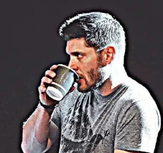 ☕️ emoji Дженсен Эклз хот мен Telegram sticker 18 of 91