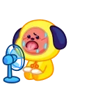 🥵 emoji BT21 Telegram sticker 14 of 27