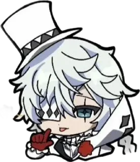 🌟 emoji Чиби Гоголь! ~ @bsd_universe Telegram sticker 6 of 9
