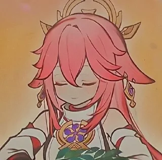 🦊 emoji 🦊 Yae Miko 🦊 Telegram sticker 18 of 26
