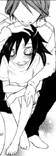Sticker from WataMote manga