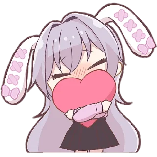 ❤️ emoji Зайчиха-чан 2 @Nyasticks Telegram sticker 6 of 41