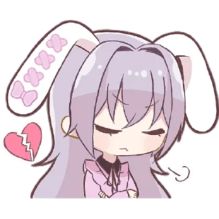 💔 emoji Зайчиха-чан 2 @Nyasticks Telegram sticker 9 of 41