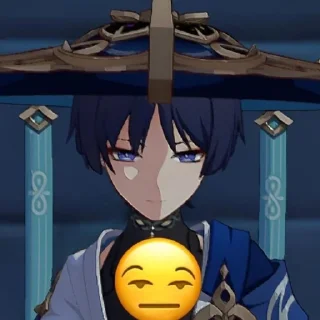 🌟 emoji Scaramouche Telegram sticker 8 of 58
