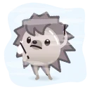 🔎 emoji 🦔 Then Hedgehog Telegram sticker 9 of 13