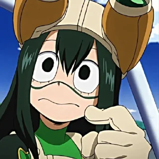🤨 emoji My hero academia version 8 Telegram sticker 14 of 35