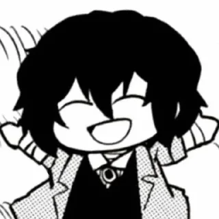 Sticker from dazai chibi (and more).