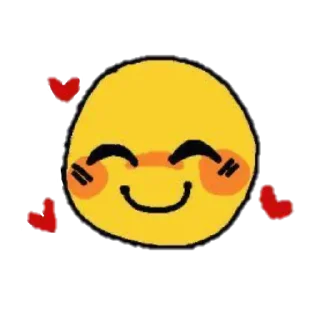 ☺️ emoji cute cursed emoji. Telegram sticker 10 of 91