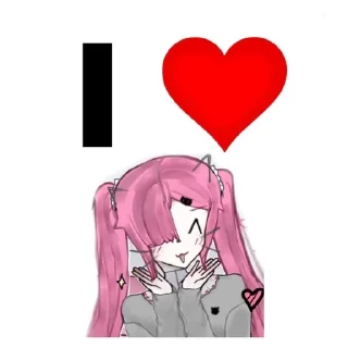 ❤️ emoji Юки Миядзаки♡Банка с блёстками Telegram sticker 18 of 21