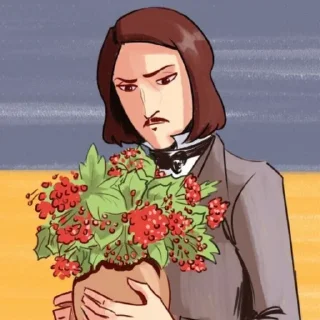 ✨ emoji 👑Николай Васильевич Гоголь👑 Telegram sticker 18 of 100