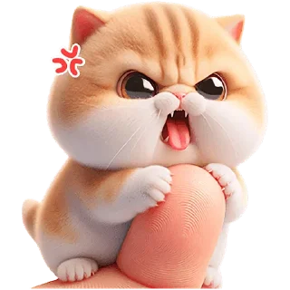 😠 emoji Микро-котики @Nyasticks Telegram sticker 9 of 42