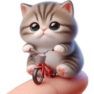 🚲 emoji Микро-котики @Nyasticks Telegram sticker 23 of 42
