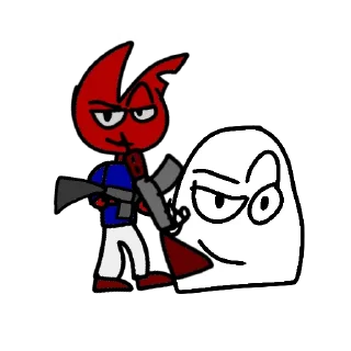 👨‍❤️‍💋‍👨 emoji Казахский нацист Telegram sticker 15 of 20