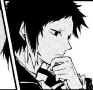 🌟 emoji Akutagawa Ryunosuke @yah0oAs Telegram sticker 15 of 33