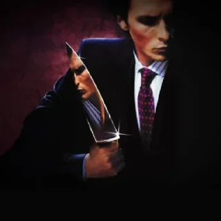 Sticker from american psycho