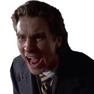 🤬 emoji American Psycho Telegram sticker 15 of 42