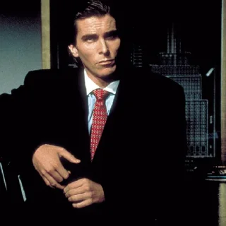 Sticker from american psycho