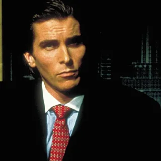 🤨 emoji american psycho Telegram sticker 12 of 20