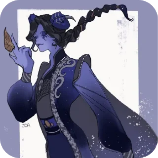 🟪 emoji Fallen from Heaven ~ Azrael Telegram sticker 7 of 120