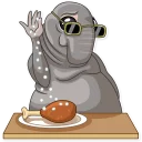 👨 emoji Homunculus Loxodontus Telegram sticker 16 of 30