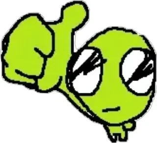 🌟 emoji lil green guy Telegram sticker 23 of 52