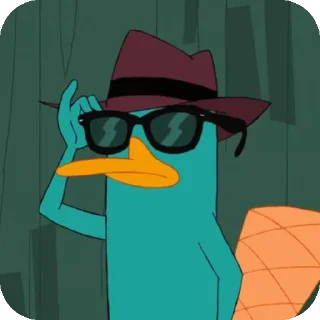 👓 emoji Perry the Platypus • @Earth928B Telegram sticker 19 of 45
