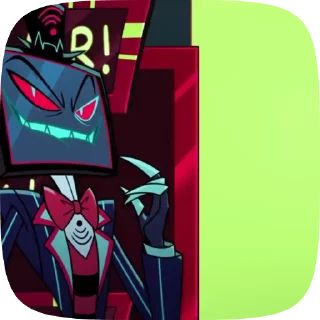 😏 emoji БОЛЬШЕ ⇨ @CLOOBHUB ВОКС ОТЕЛЬ ХАЗБИН VOX HAZBIN ТГ Telegram sticker 15 of 105