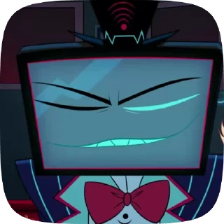 😒 emoji БОЛЬШЕ ⇨ @CLOOBHUB ВОКС ОТЕЛЬ ХАЗБИН VOX HAZBIN ТГ Telegram sticker 20 of 105
