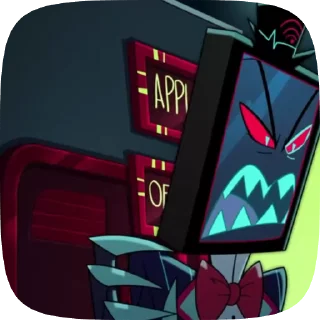 👿 emoji БОЛЬШЕ ⇨ @CLOOBHUB ВОКС ОТЕЛЬ ХАЗБИН VOX HAZBIN ТГ Telegram sticker 8 of 105