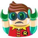 😕 emoji LEGO Batman Stickers Telegram sticker 5 of 21