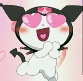 😍 emoji kuromi by @neko_blyat Telegram sticker 21 of 56
