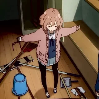 Sticker from Kyoukai no kanata :: @aggwii