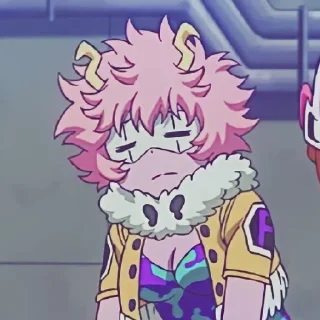 😔 emoji Мина Ашидо Telegram sticker 8 of 60