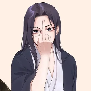 🖕 emoji Мей НяньЦин Telegram sticker 2 of 55