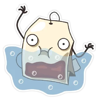 😗 emoji Tea Bag @TVstickers Telegram sticker 6 of 28