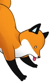 😛 emoji Stupid Fox by @Juliette_stickers Telegram sticker 19 of 77