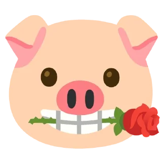 🌹 emoji свинарник Telegram sticker 5 of 51