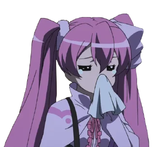 😭 emoji Akame ga kill! (main) Telegram sticker 15 of 44