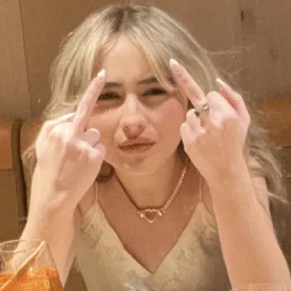 🖕 emoji Сабринка-любимка Telegram sticker 9 of 98