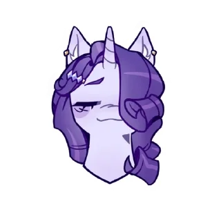 😌 emoji silly ponies by @miaumt Telegram sticker 9 of 14